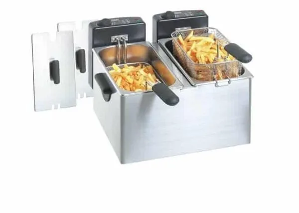 Djúpsteikingarpottur MINI tvöfaldur 2 x 4 ltr - Image 2