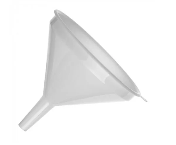 Trekt hvít plast - 22 cm