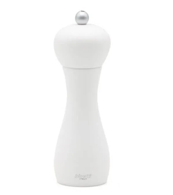 Bisetti Rimini saltkvörn hvít - 18 cm