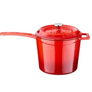LAVA Pottur með skafti Rauður - 18 cm