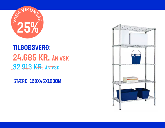 HBE Vírhilla á 25% afslætti