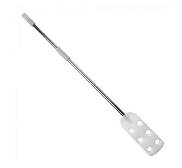 EMGA Hræra hvít með stálhandfangi -  120 cm