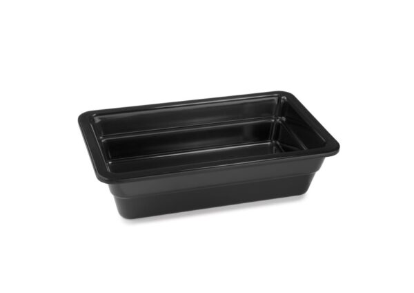 PUJADAS melamin bakki 1/4 - 6,5 cm Svartur