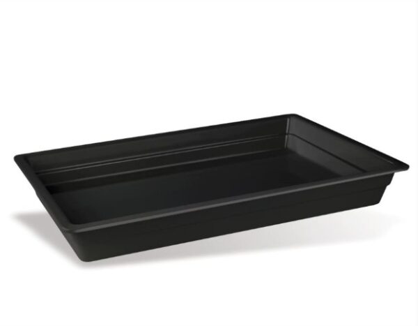 PUJADAS Melamine bakki 1/1 GN - 6.5c m Svartur