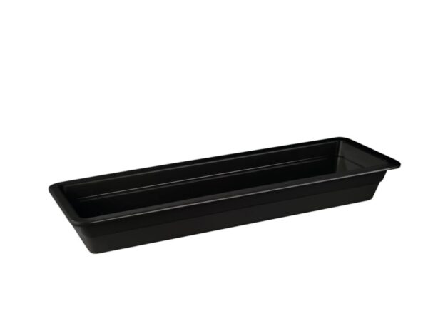 PUJADAS Melamin bakki svartur 2/4 GN – 6,5 cm