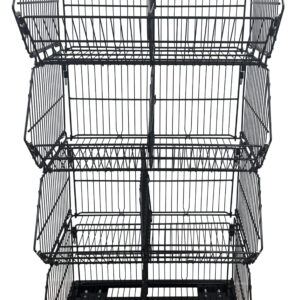 HBE Vírhillur svartar. 4 hæðir 70x39x151