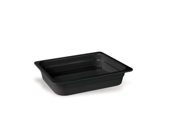 PUJADAS Melamin bakki svartur 1/2 GN - 2 cm