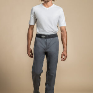 Clement D. Sirocco kokkabuxur með belti  svartar - XL