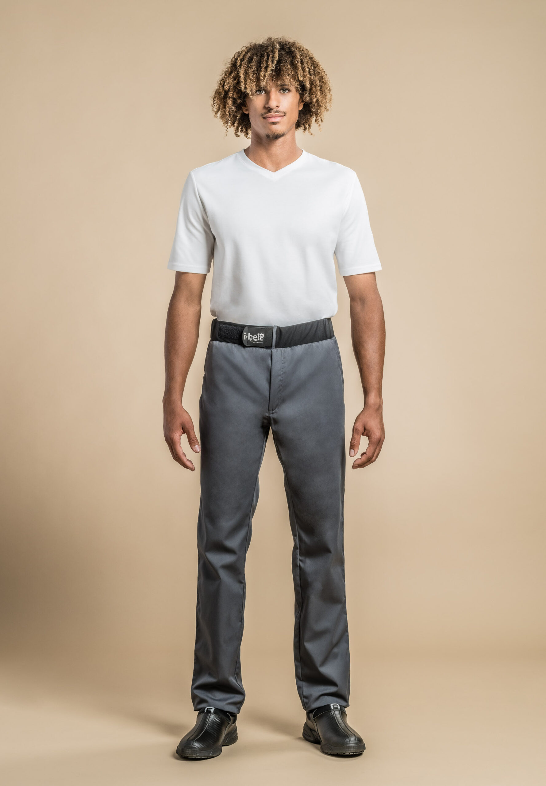 Clement D. Sirocco kokkabuxur með belti svartar - XXL - Image 2