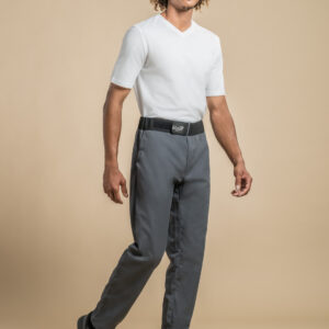 Clement D. Sirocco kokkabuxur með belti  svartar - Small