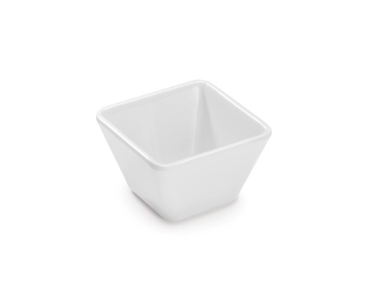 PUJADAS melamín skál ferköntuð hvít - 30 cm