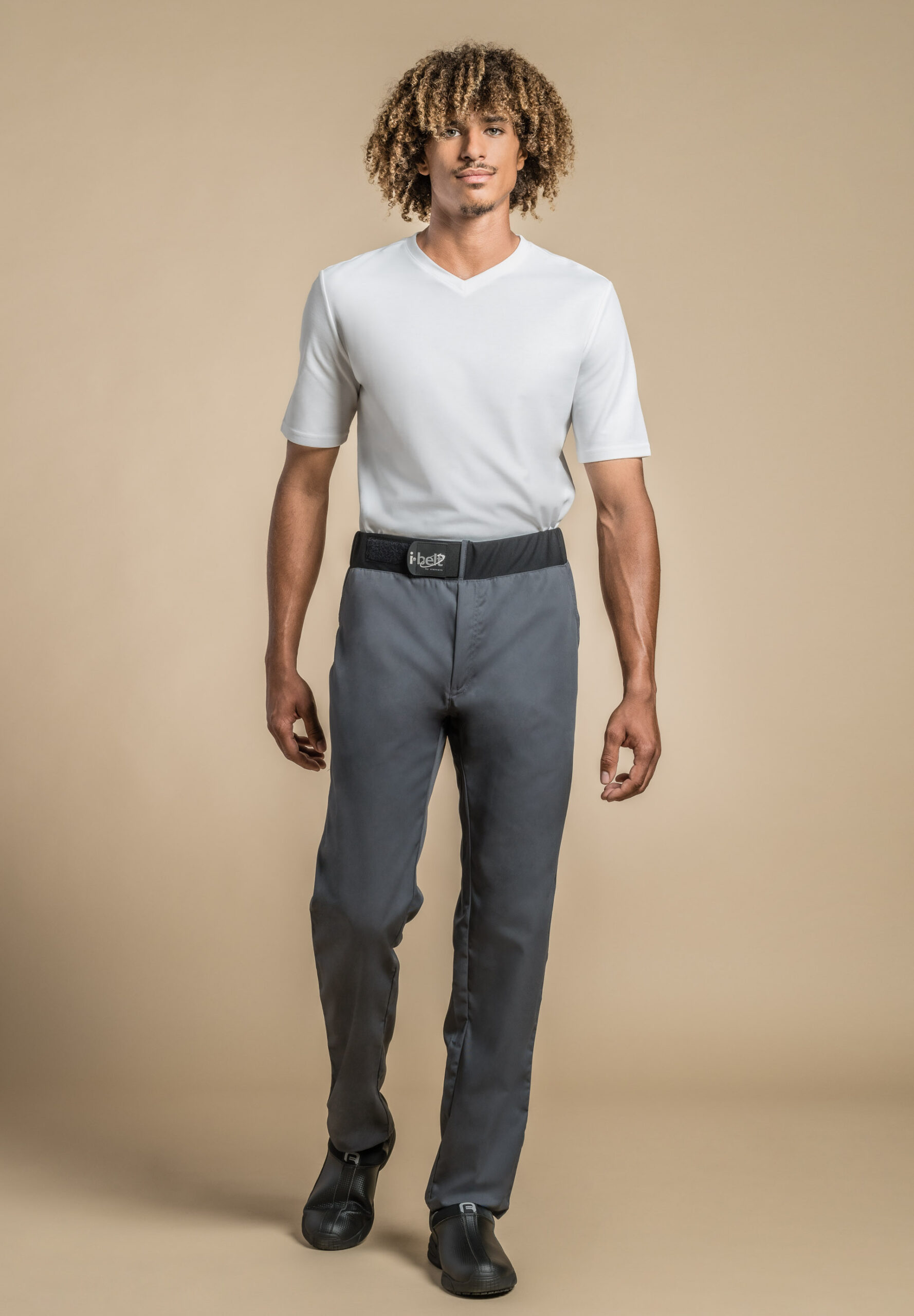 Clement D. Sirocco kokkabuxur með belti svartar - Small - Image 4