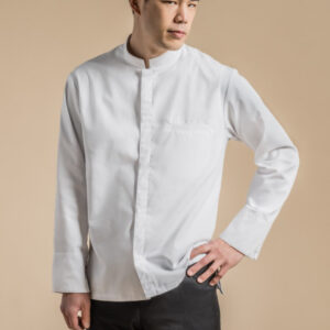 Clement D. Mantova kokkjakki langerma – Hvítur XXL