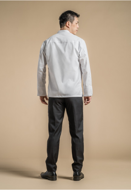 Clement D. Mantova kokkjakki langerma – Hvítur L - Image 4