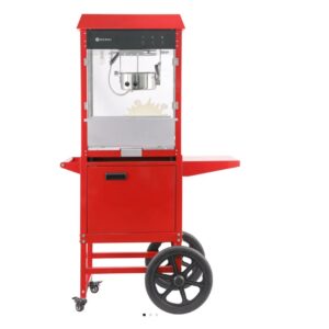 Hendi Poppvél á rauðum færanlegum vagni