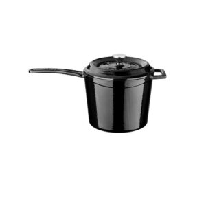 LAVA Steypujárns skaftpottur Svartur - 18 cm