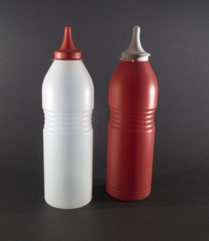 Plast skvísa með hvítu loki - 1000 ml - Image 2