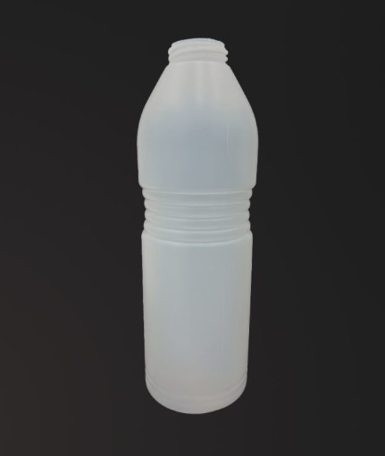 Plast skvísa með hvítu loki - 1000 ml
