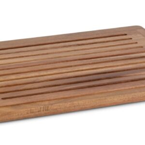 PUJADAS Brauðskurðarbretti með mylsnubakka