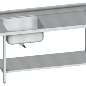 Vitrum vaskborð vinstra megin á vél 160 x 70 x 90 cm