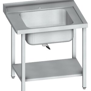 Vitrum vaskborð vinstra megin á vél 120 x 70 x 90 cm